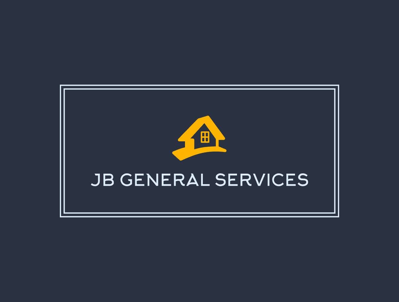 JB General Services logo mark on a dark slate background